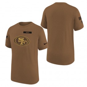 Youth San Francisco 49ers Brown 2023 NFL Salute To Service Legend T-Shirt