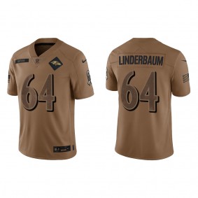 Men's Baltimore Ravens Tyler Linderbaum Brown 2023 NFL Salute To Service Limited Jersey