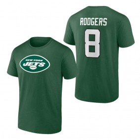 Men's New York Jets Aaron Rodgers Green Icon T-Shirt