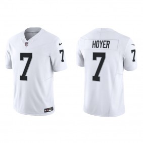 Men's Las Vegas Raiders Brian Hoyer White Vapor F.U.S.E. Limited Jersey