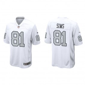 Men's Cam Sims Las Vegas Raiders White Alternate Game Jersey