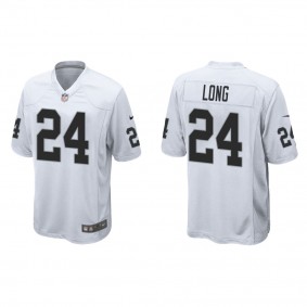 Men's David Long Las Vegas Raiders White Game Jersey