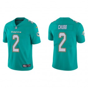Men's Miami Dolphins Bradley Chubb Aqua Vapor Limited Jersey