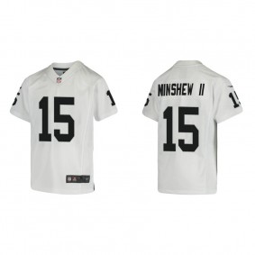 Youth Las Vegas Raiders Gardner Minshew II White Game Jersey