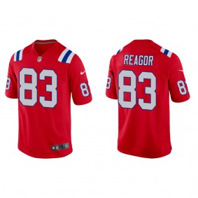 Men's New England Patriots Jalen Reagor Red Alternate Game Jersey