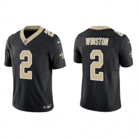 Men's New Orleans Saints Jameis Winston Black Vapor F.U.S.E. Limited Jersey