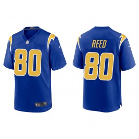 Men's Los Angeles Chargers Joe Reed Royal Alternate Game Jersey