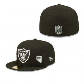 Men's Las Vegas Raiders Black Identity 59FIFTY Fitted Hat