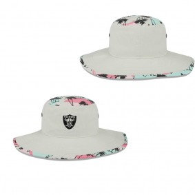 Men's Las Vegas Raiders Khaki Retro Beachin' Bucket Hat