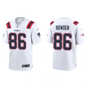 Men's New England Patriots Lynn Bowden White Game Jersey