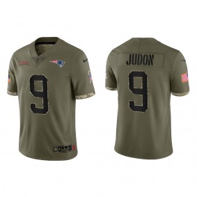 Matthew Judon New England Patriots Olive 2022 Salute To Service Limited Jersey