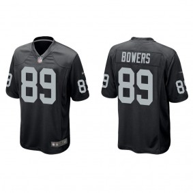 Men's Brock Bowers Las Vegas Raiders Black Game Jersey