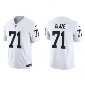 Men's Delmar Glaze Las Vegas Raiders White Vapor F.U.S.E. Limited Jersey