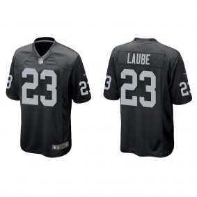 Men's Dylan Laube Las Vegas Raiders Black Game Jersey