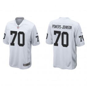 Men's Jackson Powers-Johnson Las Vegas Raiders White Game Jersey