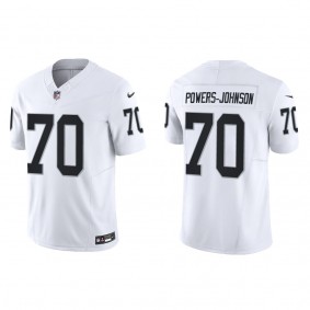 Men's Jackson Powers-Johnson Las Vegas Raiders White Vapor F.U.S.E. Limited Jersey