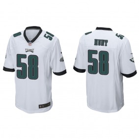 Men's Jalyx Hunt Philadelphia Eagles White Game Jersey