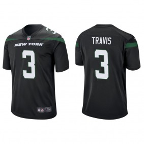 Men's Jordan Travis New York Jets Black Game Jersey