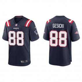 Men's Mike Gesicki New England Patriots Navy Game Jersey