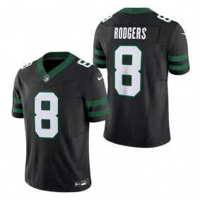 Men's New York Jets Aaron Rodgers Legacy Black Alternate Vapor F.U.S.E. Limited Jersey