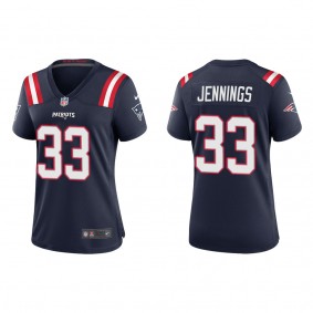 Women's New England Patriots Anfernee Jennings Navy Game Jersey