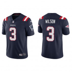 Men's New England Patriots Mack Wilson Navy Vapor Limited Jersey