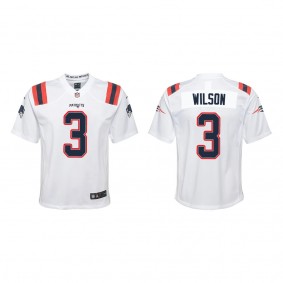 Youth New England Patriots Mack Wilson White Game Jersey