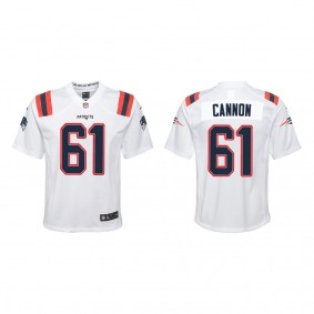 Youth New England Patriots Marcus Cannon White Game Jersey