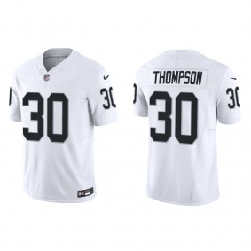 Men's Las Vegas Raiders Darwin Thompson White Vapor F.U.S.E. Limited Jersey