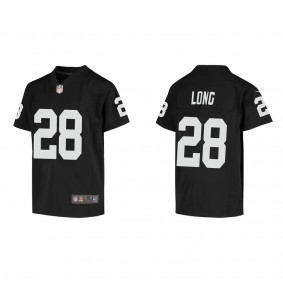 Youth Las Vegas Raiders David Long Black Game Jersey