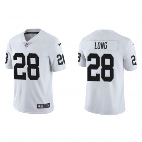 Men's Las Vegas Raiders David Long White Vapor Limited Jersey