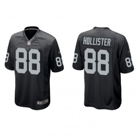 Men's Las Vegas Raiders Jacob Hollister Black Game Jersey