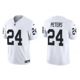 Men's Las Vegas Raiders Marcus Peters White Vapor F.U.S.E. Limited Jersey