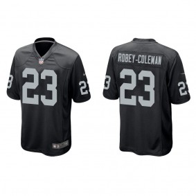 Men's Las Vegas Raiders Nickell Robey-Coleman Black Game Jersey