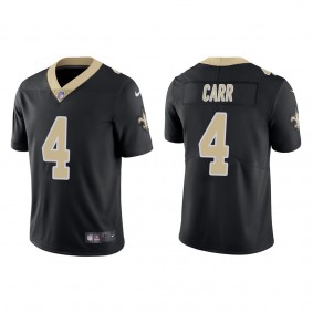 Men's New Orleans Saints Derek Carr Black Vapor Limited Jersey