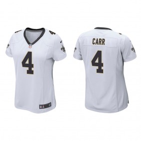 Women's New Orleans Saints Derek Carr White Game Jersey