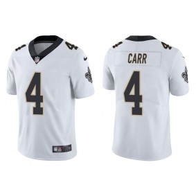 Men's New Orleans Saints Derek Carr White Vapor Limited Jersey