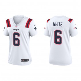 Women's New England Patriots Keion White White 2023 NFL Draft Game Jersey