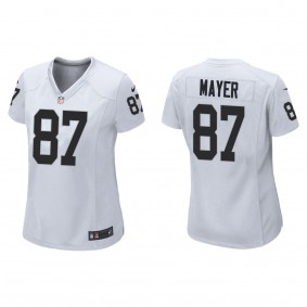 Women's Las Vegas Raiders Michael Mayer White 2023 NFL Draft Game Jersey