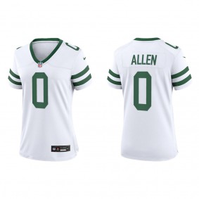 Women's Braelon Allen New York Jets White Legacy Game Jersey