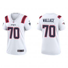Women's Caedan Wallace New England Patriots White Game Jersey