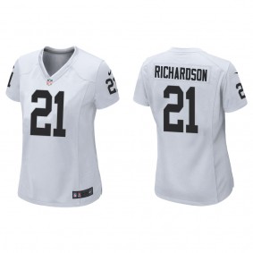 Women's Decamerion Richardson Las Vegas Raiders White Game Jersey