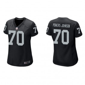 Women's Jackson Powers-Johnson Las Vegas Raiders Black Game Jersey