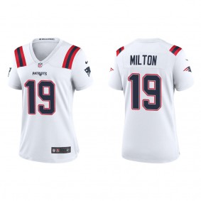 Women's Joe Milton New England Patriots White Game Jersey