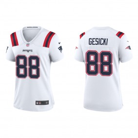 Women's Mike Gesicki New England Patriots White Game Jersey