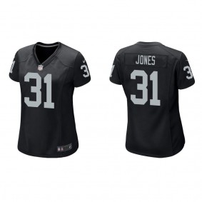 Women's Las Vegas Raiders Sidney Jones Black Game Jersey