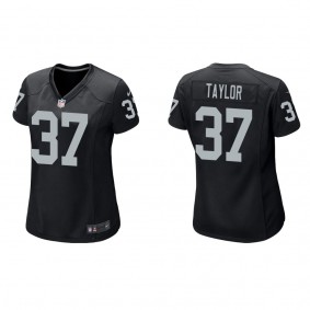 Women's Trey Taylor Las Vegas Raiders Black Game Jersey