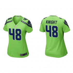 Women's Tyrice Knight Seattle Seahawks Neon Green Game Jersey