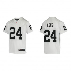 Youth David Long Las Vegas Raiders White Game Jersey