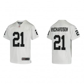 Youth Decamerion Richardson Las Vegas Raiders White Game Jersey